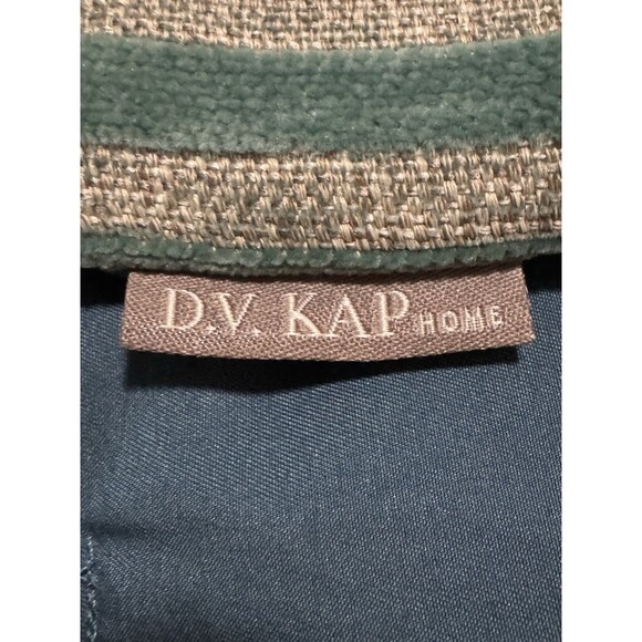 D.V. Kap Home Throw Pillow Cover 23”X13” Punctuate-Ocean Decorative Velvet Green - Picture 3 of 5